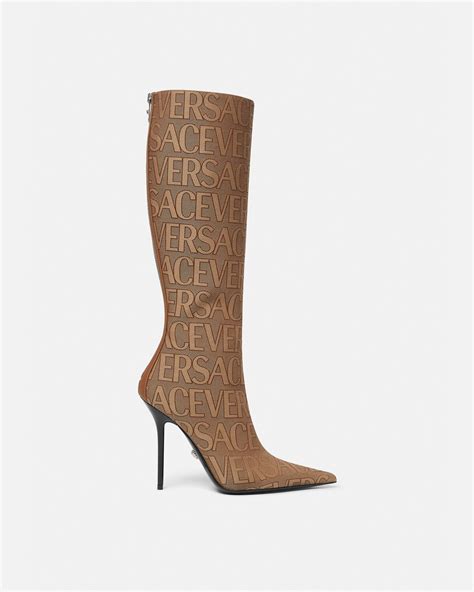 high heel boots versace jungle|versace ladies boots.